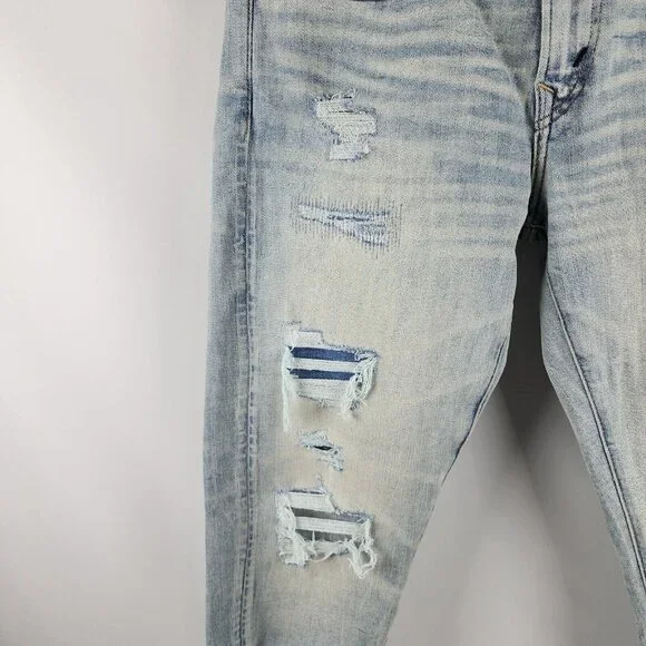 SOLD OUT American Eagle Jeans Mens 31x30 Blue Airflex + Temp Tech Skinny NWT - Picture 7 of 13